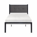 Samuel Twin Platform Bed in Black/Gray - 1612T-1