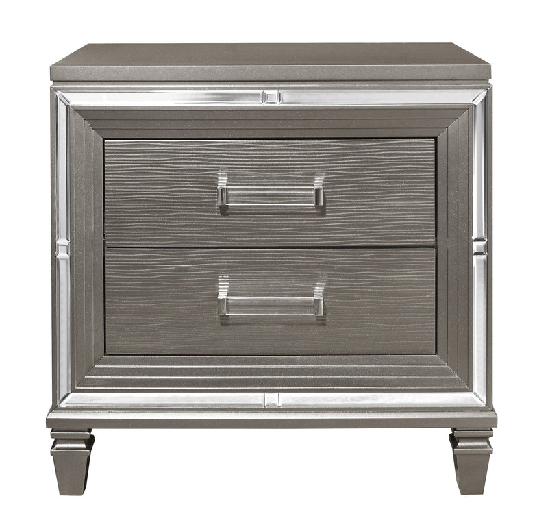 Tamsin Nightstand in Gray/Gold/Silver/Champagne/Transparent - 1616-4