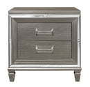 Tamsin Night Stand - Gray,Gold/Silver/Champagne,Transparent