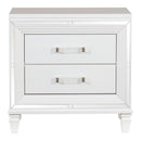Tamsin Night Stand - White,Transparent