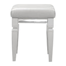 Tamsin Dressing Table Stool - Transparent,White