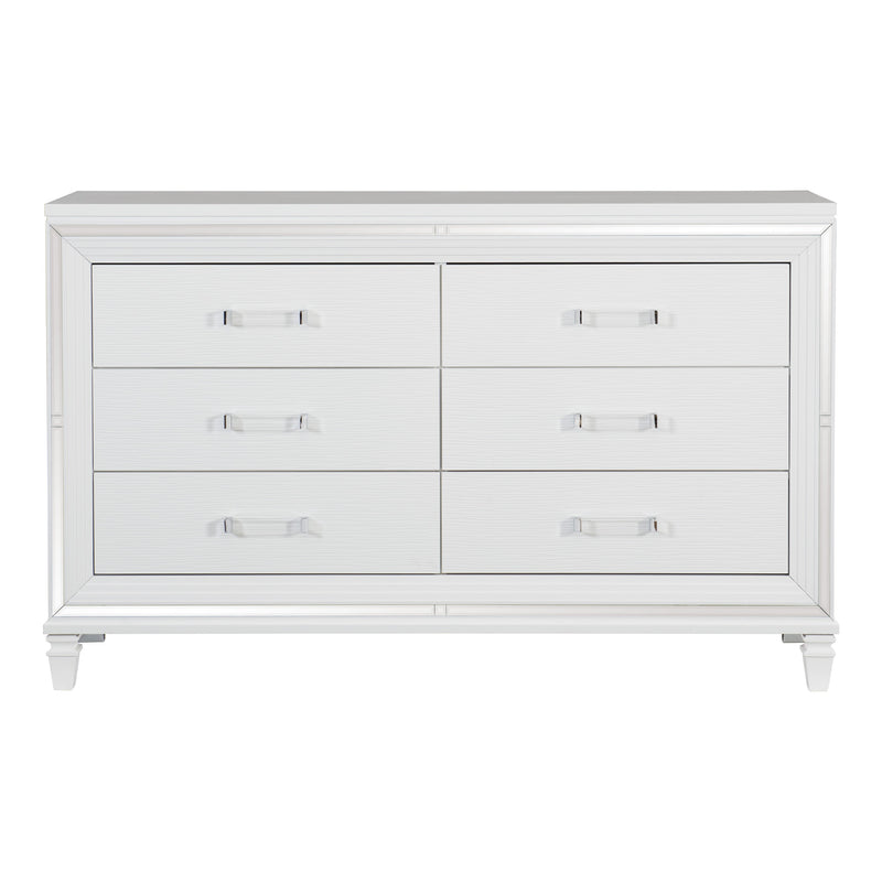 Tamsin Dresser in White/Transparent - 1616W-5