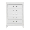 Tamsin Chest in White/Transparent - 1616W-9