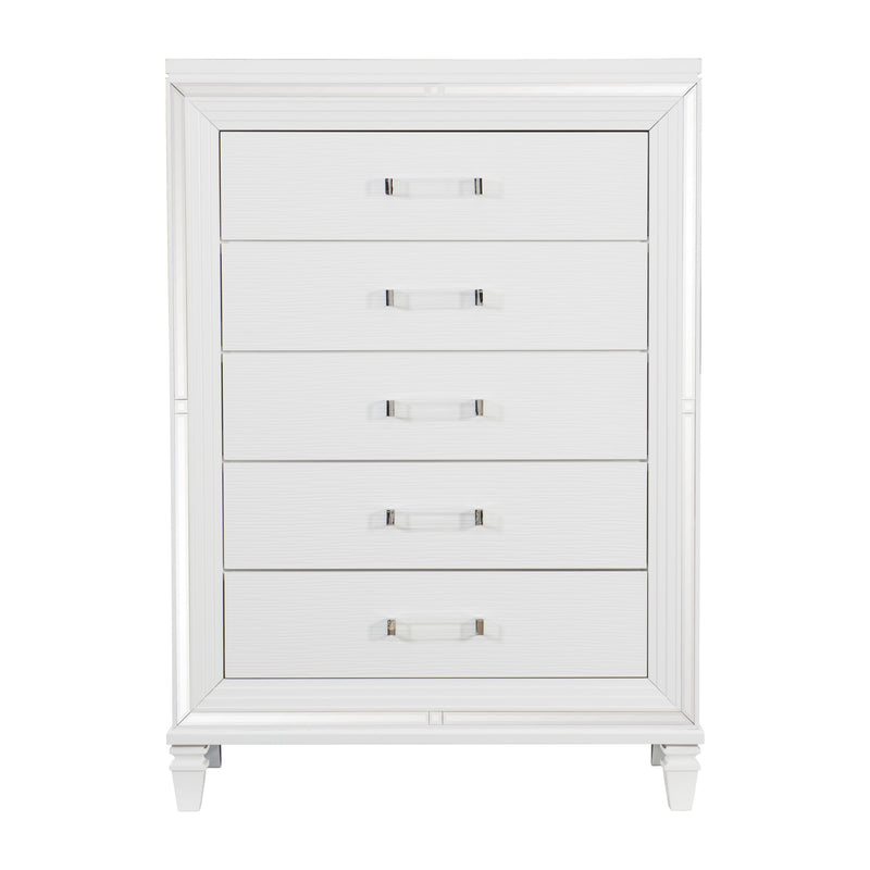 Tamsin Chest in White/Transparent - 1616W-9