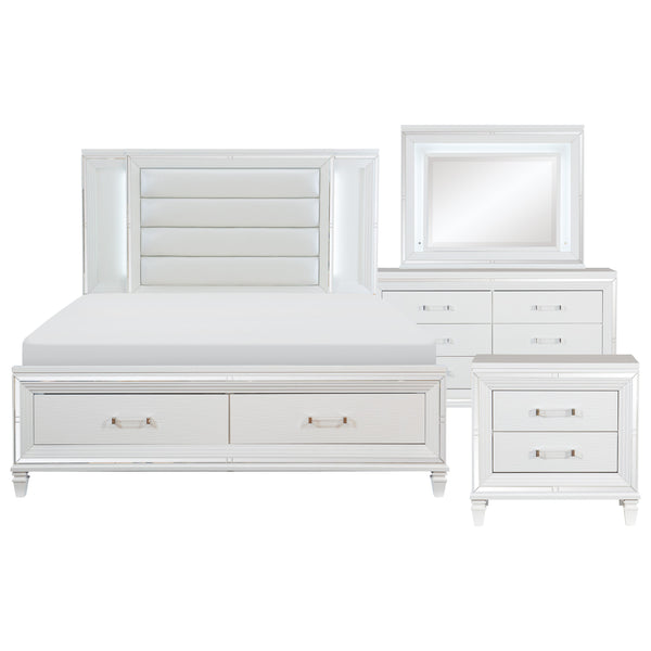 Tamsin 4pc Set (QB+NS+DR+MR) in Transparent/White - 1616W-1*4