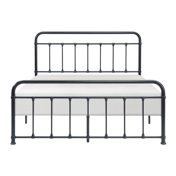 Fawn Queen Platform Bed in Black - 1628-1