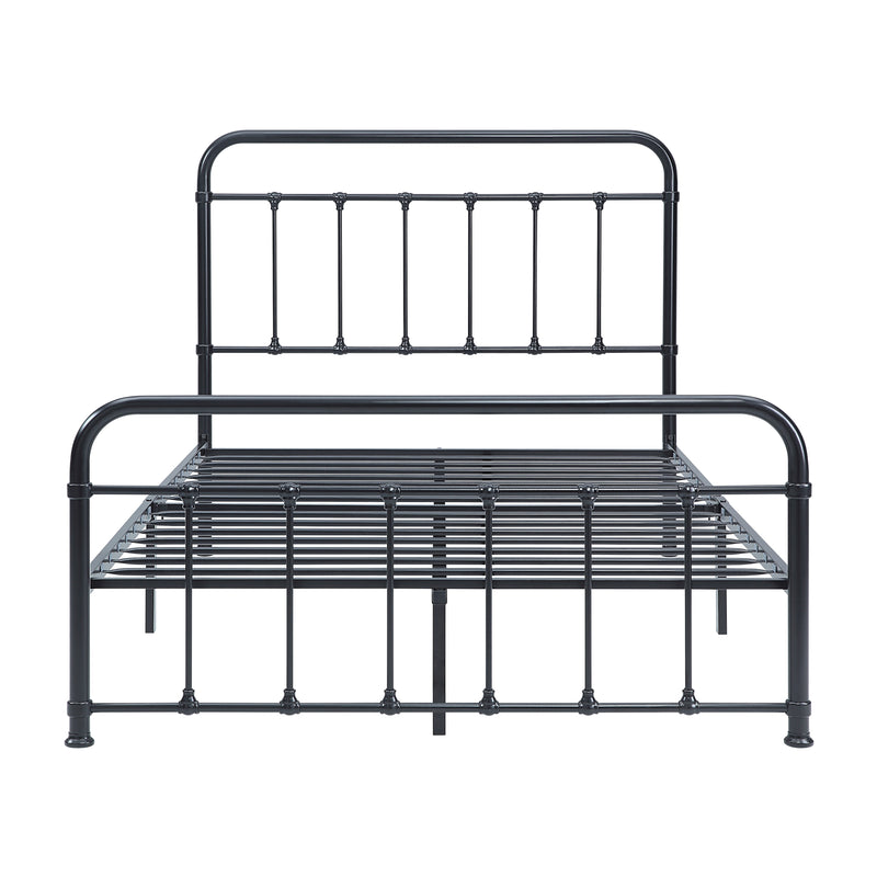 Fawn Full Platform Bed in Black - 1628F-1