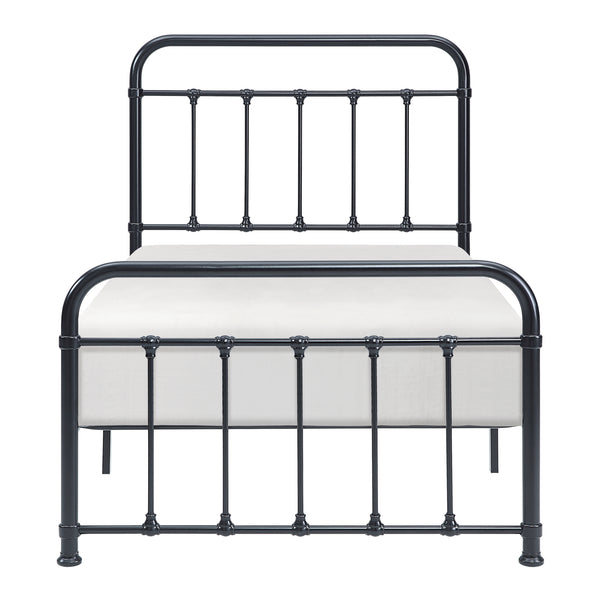 Fawn Twin Platform Bed in Black - 1628T-1