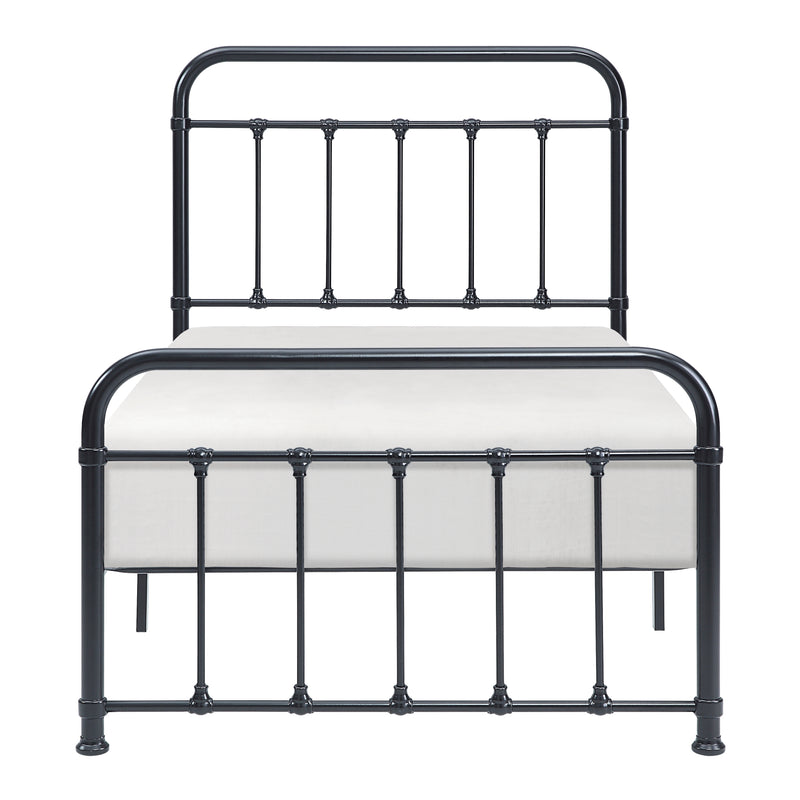 Fawn Twin Platform Bed in Black - 1628T-1