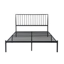 Augusta Queen Platform Bed in Black - 1630-1