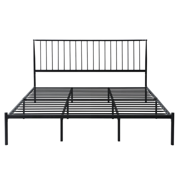 Augusta Eastern King Platform Bed in Black - 1630K-1EK