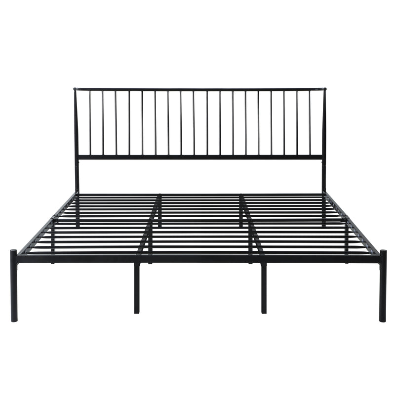 Augusta Eastern King Platform Bed in Black - 1630K-1EK