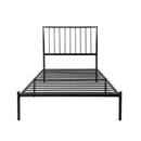 Augusta Twin Platform Bed in Black - 1630T-1