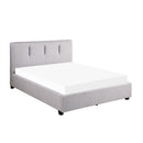 Aitana Queen Platform Bed in Gray - 1632-1