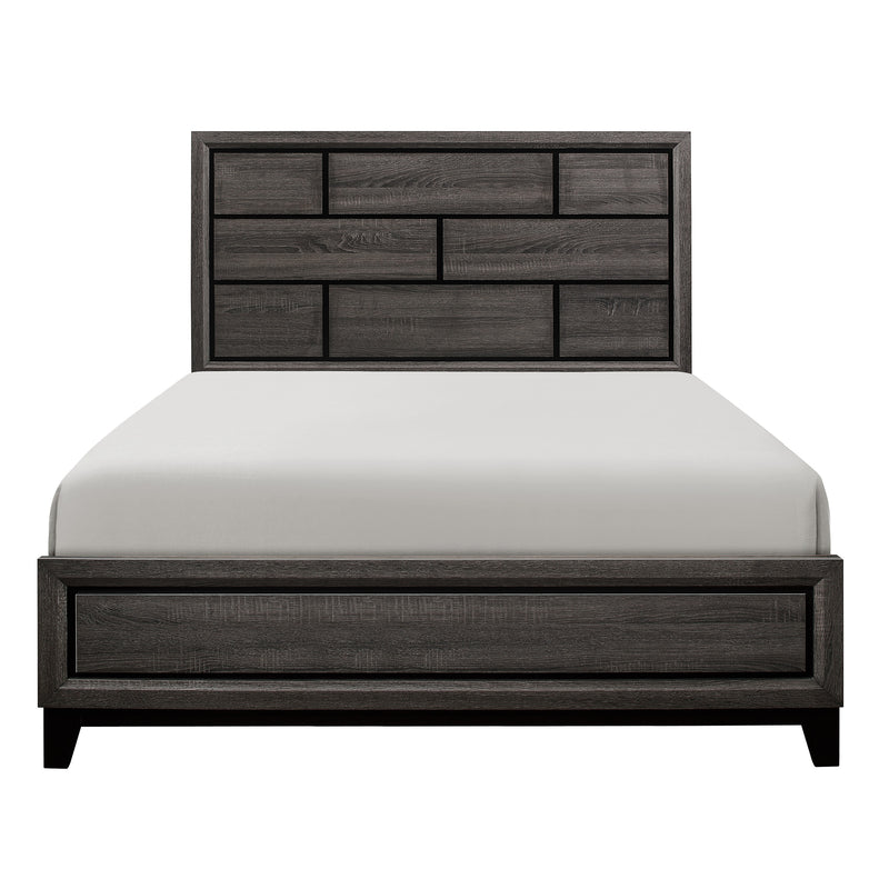 Davi Eastern King Bed in Gray - 1645K-1EK