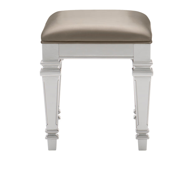 Avondale Vanity Stool in Gray/Gold/Silver/Champagne/Transparent - 1646-14