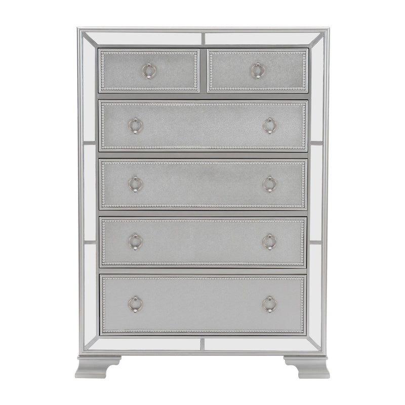 Avondale Chest in Gray/Gold/Silver/Champagne/Transparent - 1646-9