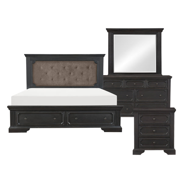 Bolingbrook 4pc Set (QB+NS+DR+MR) in Gray/Brown - 1647-1*4