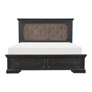 Bolingbrook Eastern King Platform Bed with Footboard Storage in Gray/Brown - 1647K-1EK