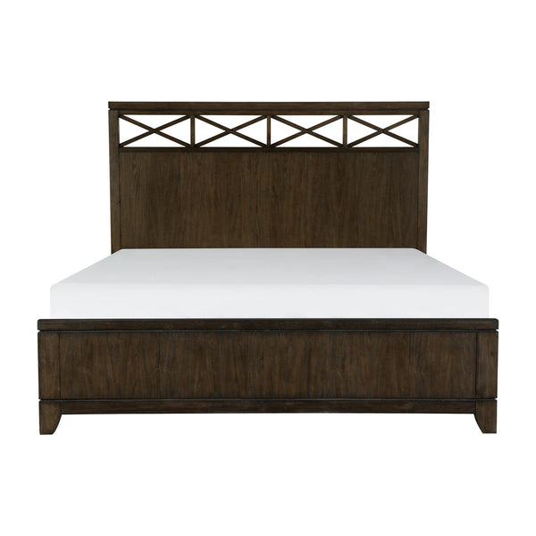 Griggs Eastern King Bed in Brown - 1669K-1EK