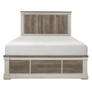 Arcadia Full Bed in Gray/White - 1677F-1