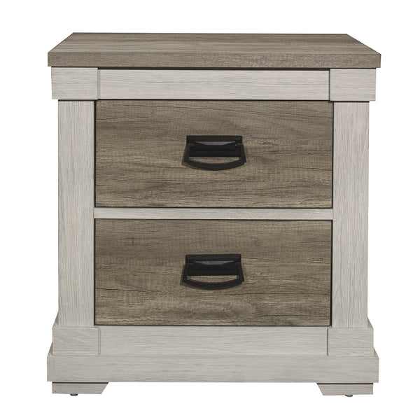 Arcadia Nightstand in Gray/White - 1677-4