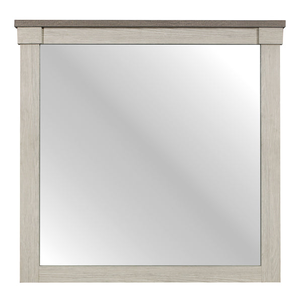 Arcadia Mirror in Gray/White - 1677-6