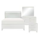 Kerren 4pc Set (QB+NS+DR+MR) in White - 1678W-1*4