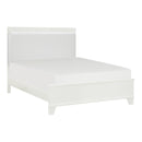 Kerren (3)Eastern King Bed, LED Lighting in White - 1678WK-1EK*