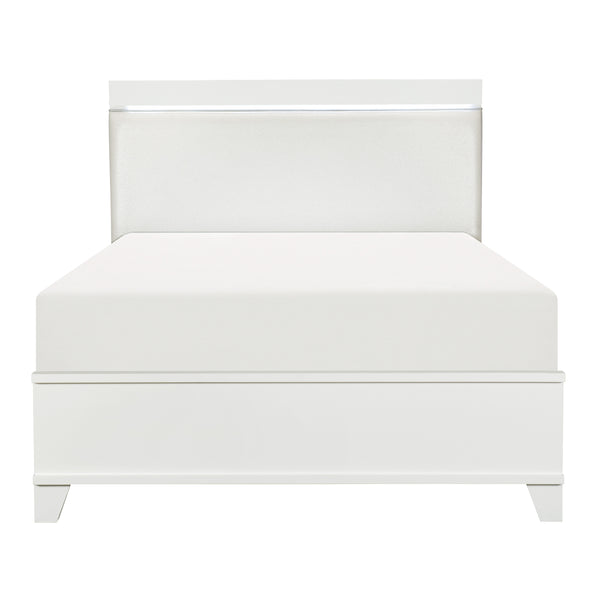 Kerren (3)Full Bed, LED Lighting in White - 1678WF-1*