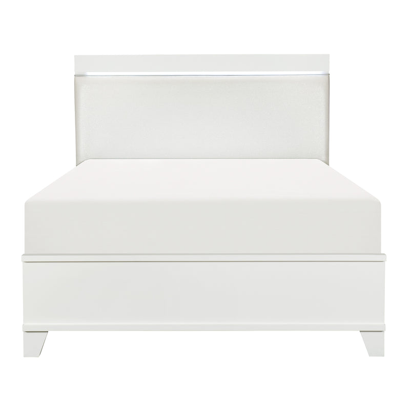 Kerren (3)Full Bed, LED Lighting in White - 1678WF-1*