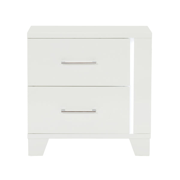 Kerren Nightstand, LED Lighting in White - 1678W-4