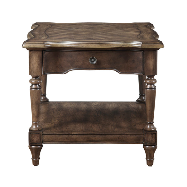 Heath Court End Table in Brown - 1682-04