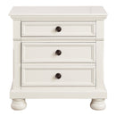 Laurelin Nightstand, HIDDEN DRAWER in White - 1714W-4