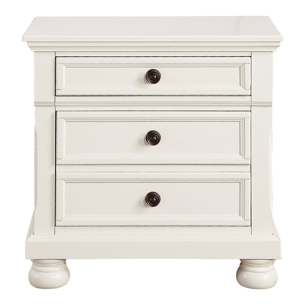 Laurelin Nightstand, HIDDEN DRAWER in White - 1714W-4