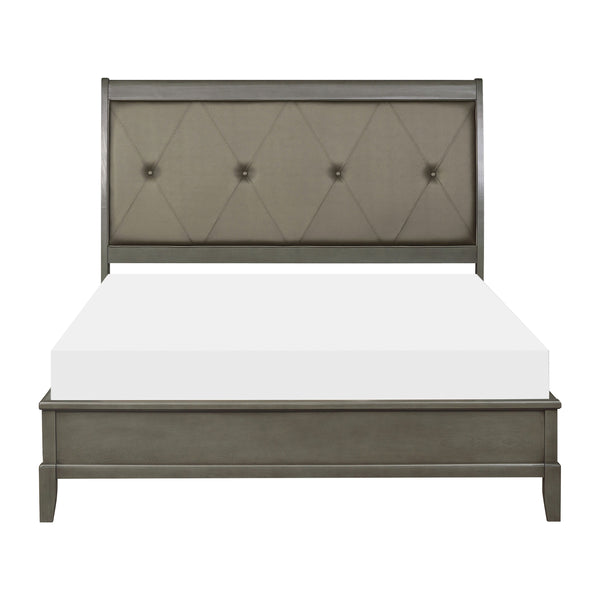 Cotterill Eastern King Bed in Gray - 1730KGY-1EK
