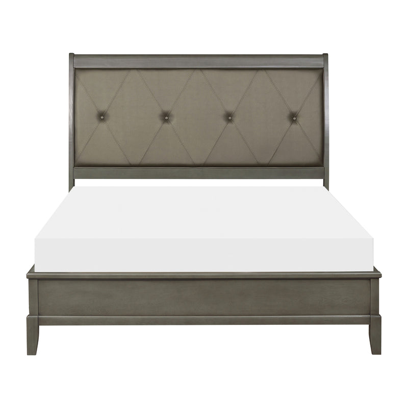 Cotterill Eastern King Bed in Gray - 1730KGY-1EK