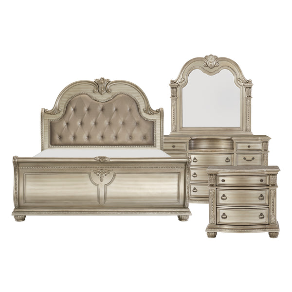 Cavalier 4pc Set (QB+NS+DR+MR) in Gold/Silver/Champagne - 1757SV-1*4