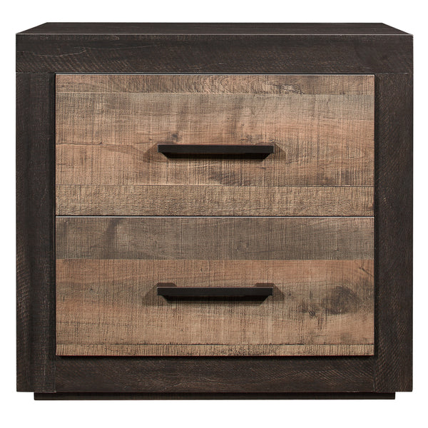Miter Nightstand in Gray/Brown - 1762-4