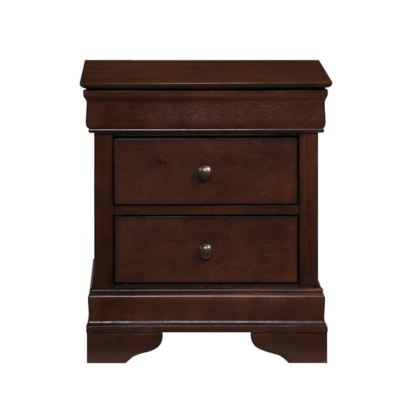 Abbeville Nightstand, Hidden Drawer in Cherry - 1856-4