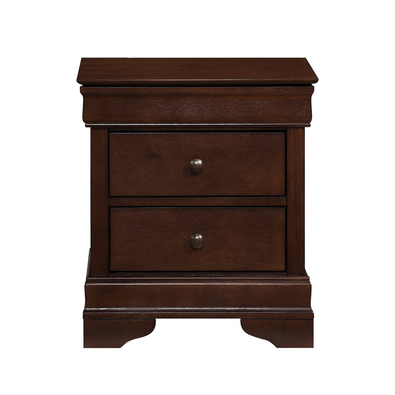 Abbeville Nightstand, Hidden Drawer in Cherry - 1856-4