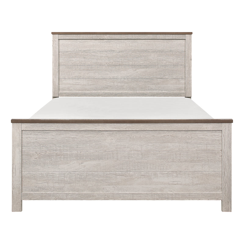 Nashville Queen Bed in Brown/White - 1903-1