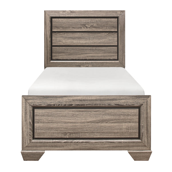 Beechnut Twin Bed in Natural/Brown/Black - 1904T-1