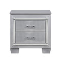 Allura Night Stand, Led Lighting - Transparent,Gold/Silver/Champagne