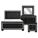 Allura 4pc Set (QB+NS+DR+MR) in Transparent/Black - 1916BK-1*4