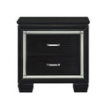 Allura Night Stand, Led Lighting - Transparent,Black