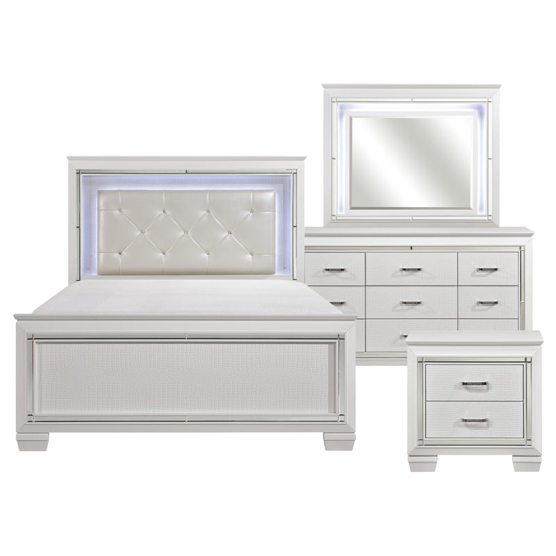 Allura 4pc Set (QB+NS+DR+MR) in White/Transparent - 1916W-1*4
