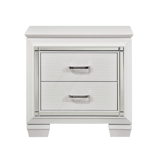 Allura Nightstand, LED Lighting in White/Transparent - 1916W-4
