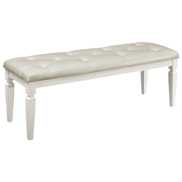 Allura Bench in White/Transparent - 1916W-FBH