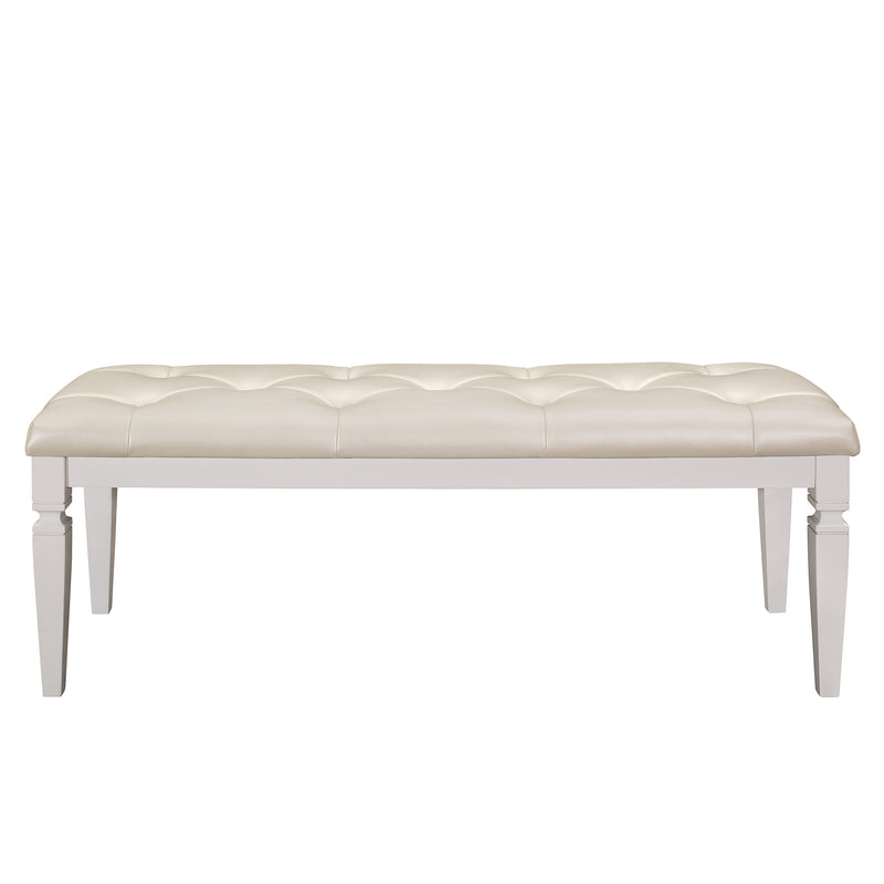 Allura Bench in White/Transparent - 1916W-FBH